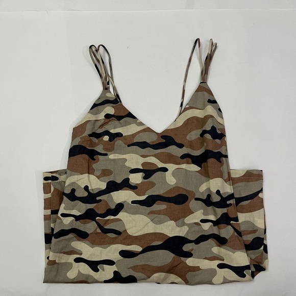 Brand new - ZARA camo linen dress - size small - Picture 3 of 8